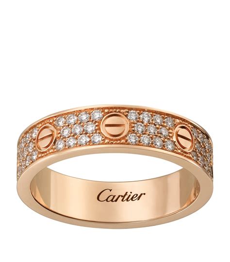 rose gold cartier wedding band|cartier rose gold engagement rings.